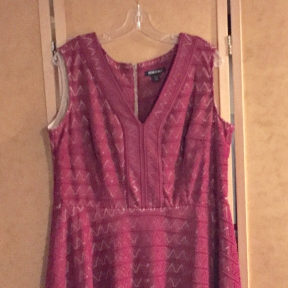 Roz & Ali Dresses & Skirts - Lace Overlay Sleeveless Roz & Ali Dress